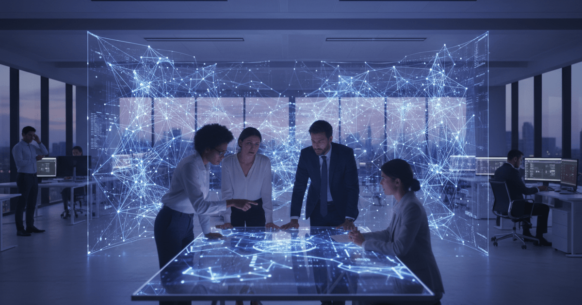 business professionals analyzing CRM software data on multiple screens highlighting best custom CRM for mid-sized companies 2026